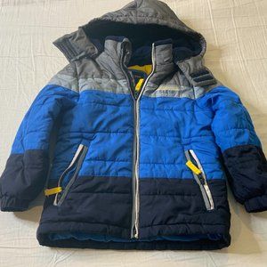 LONDON FOG BOYS PUFFER JACKET COAT WITH HAT